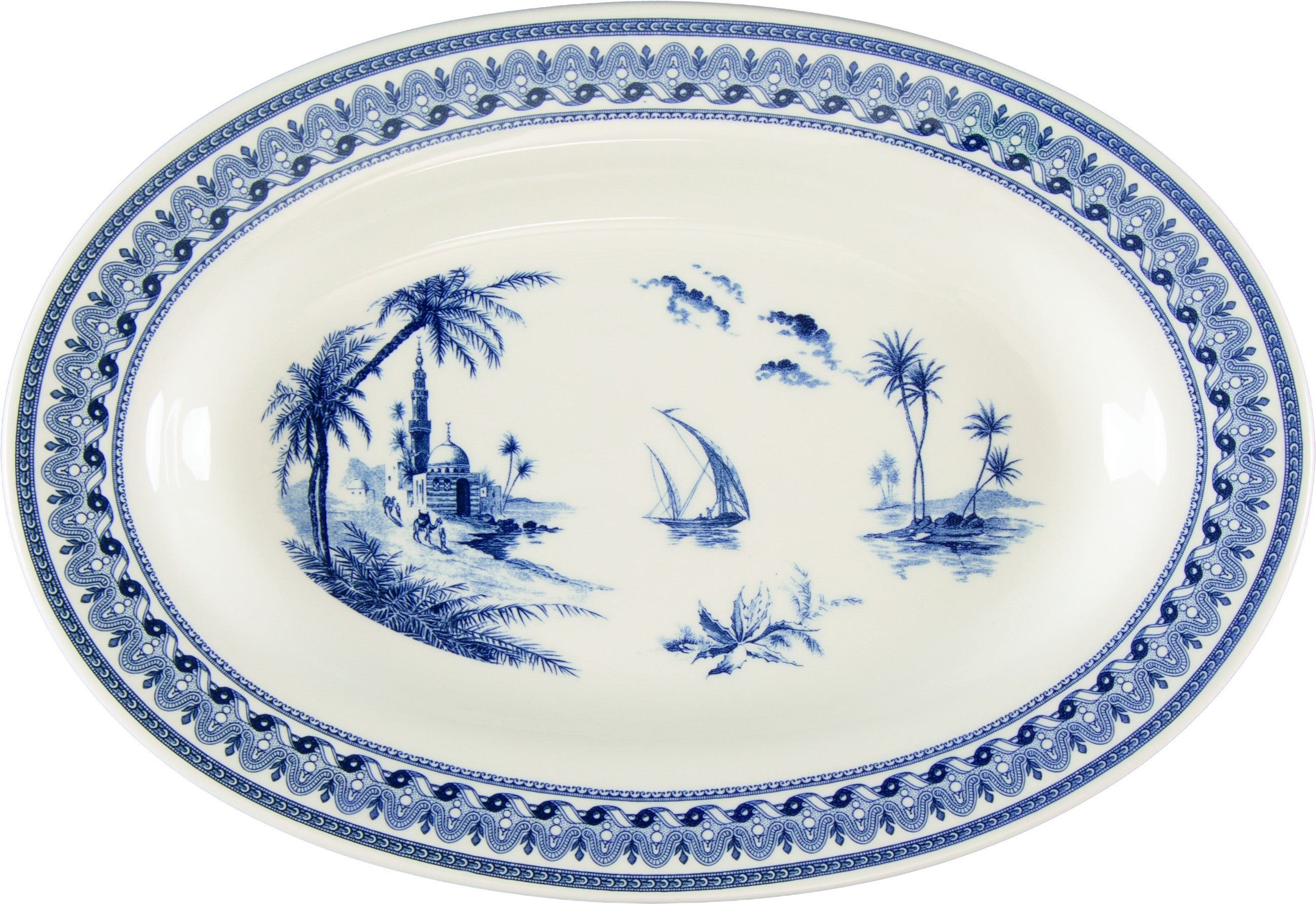 Pickle Dish , Les Depareillees in Blue