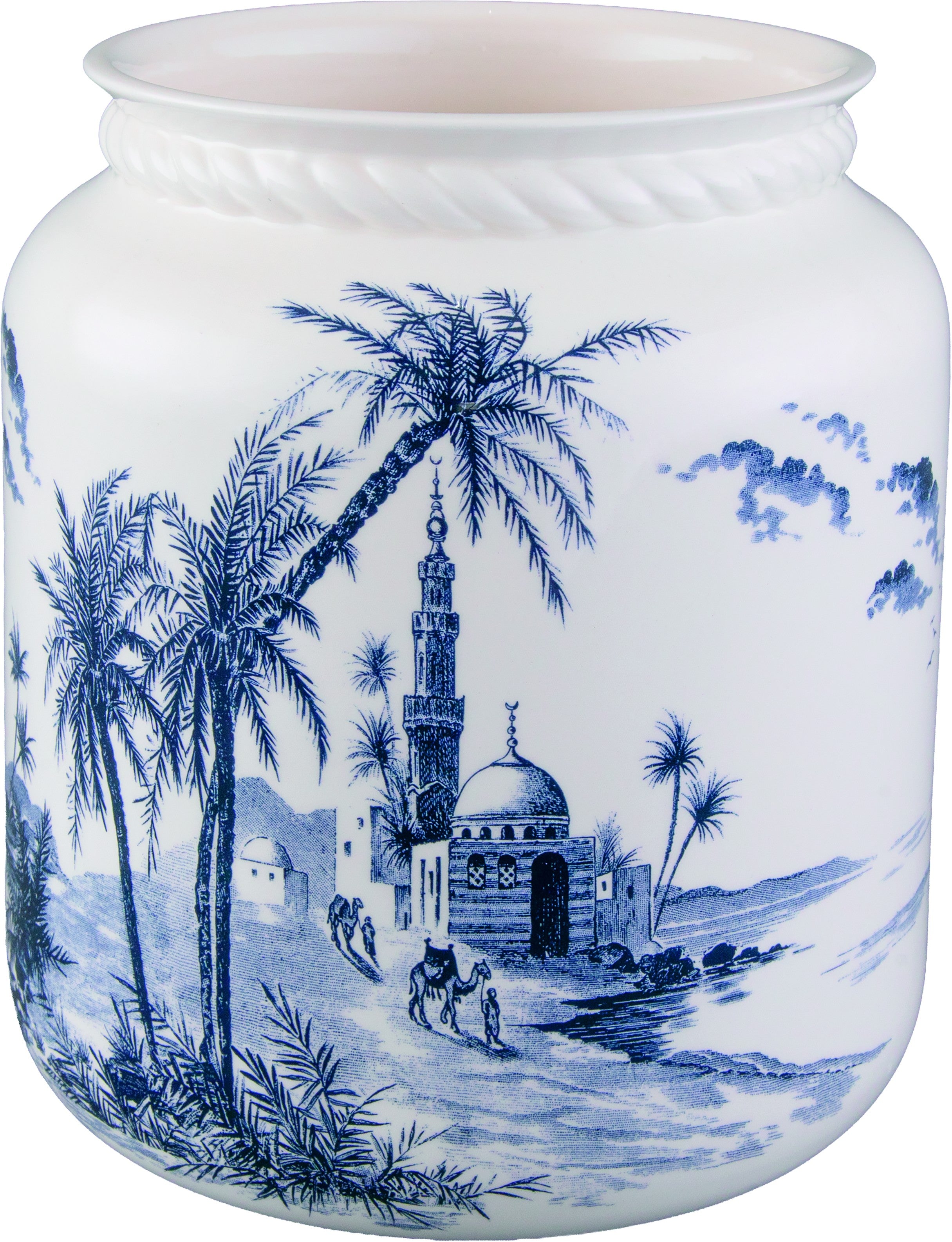 Roped Vase number 2, Les Depareillees in Blue