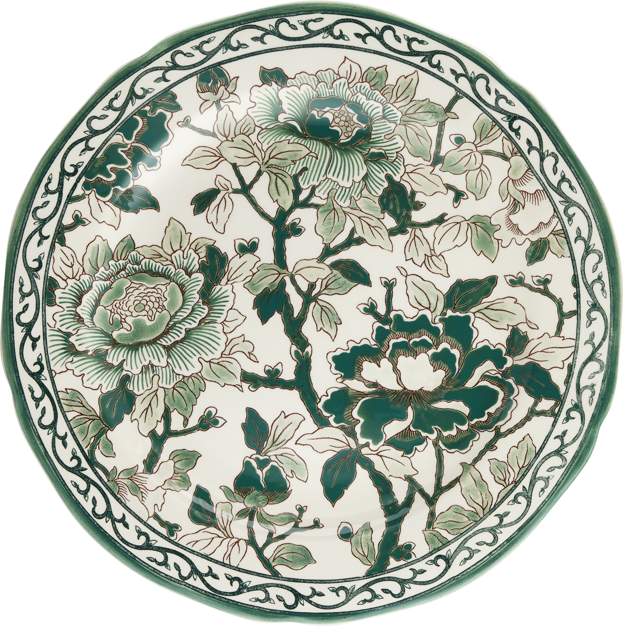 Dinner Plate, Pivoines Vert