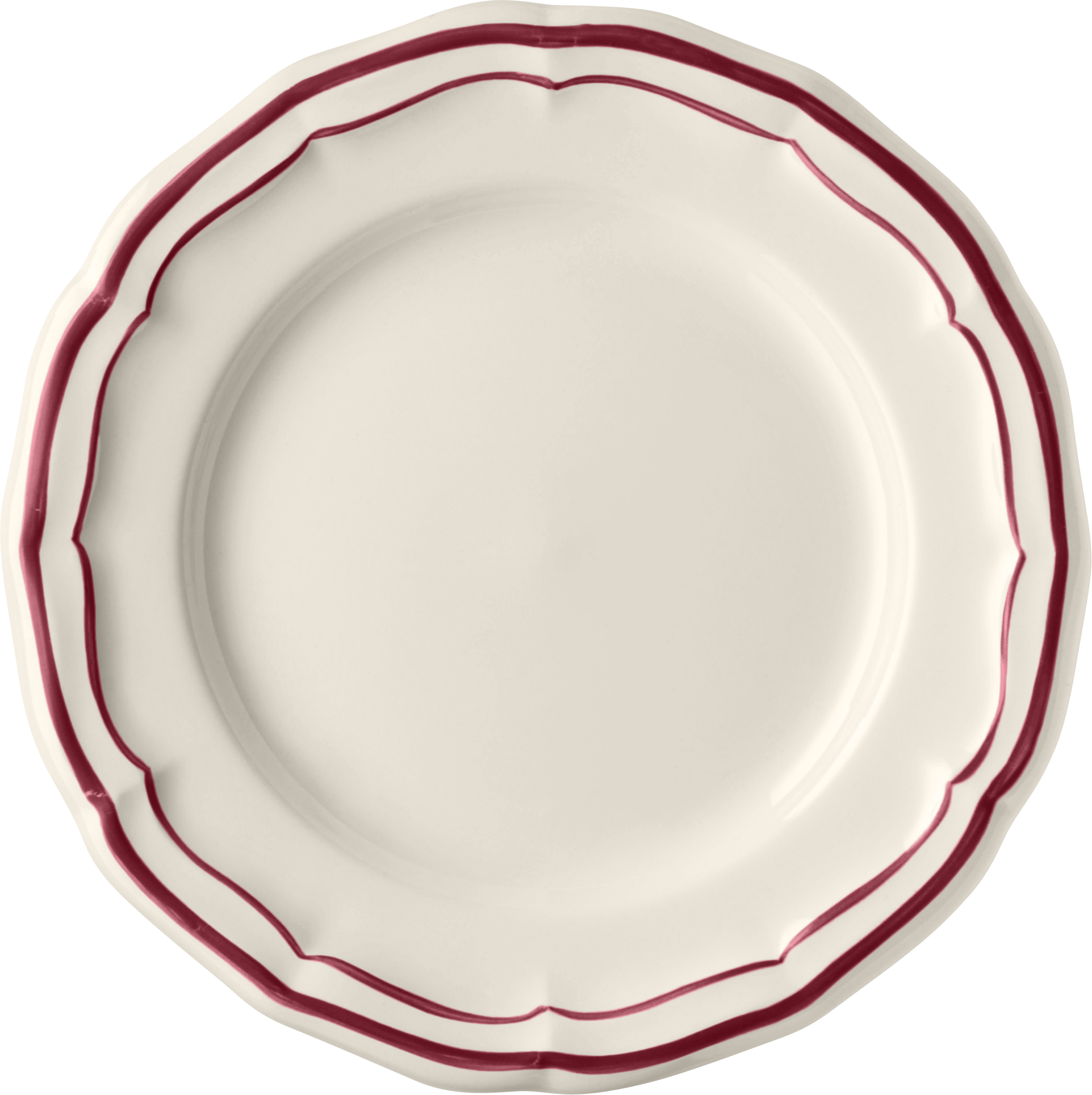 Bread & Butter Plate, Filet Bordeaux