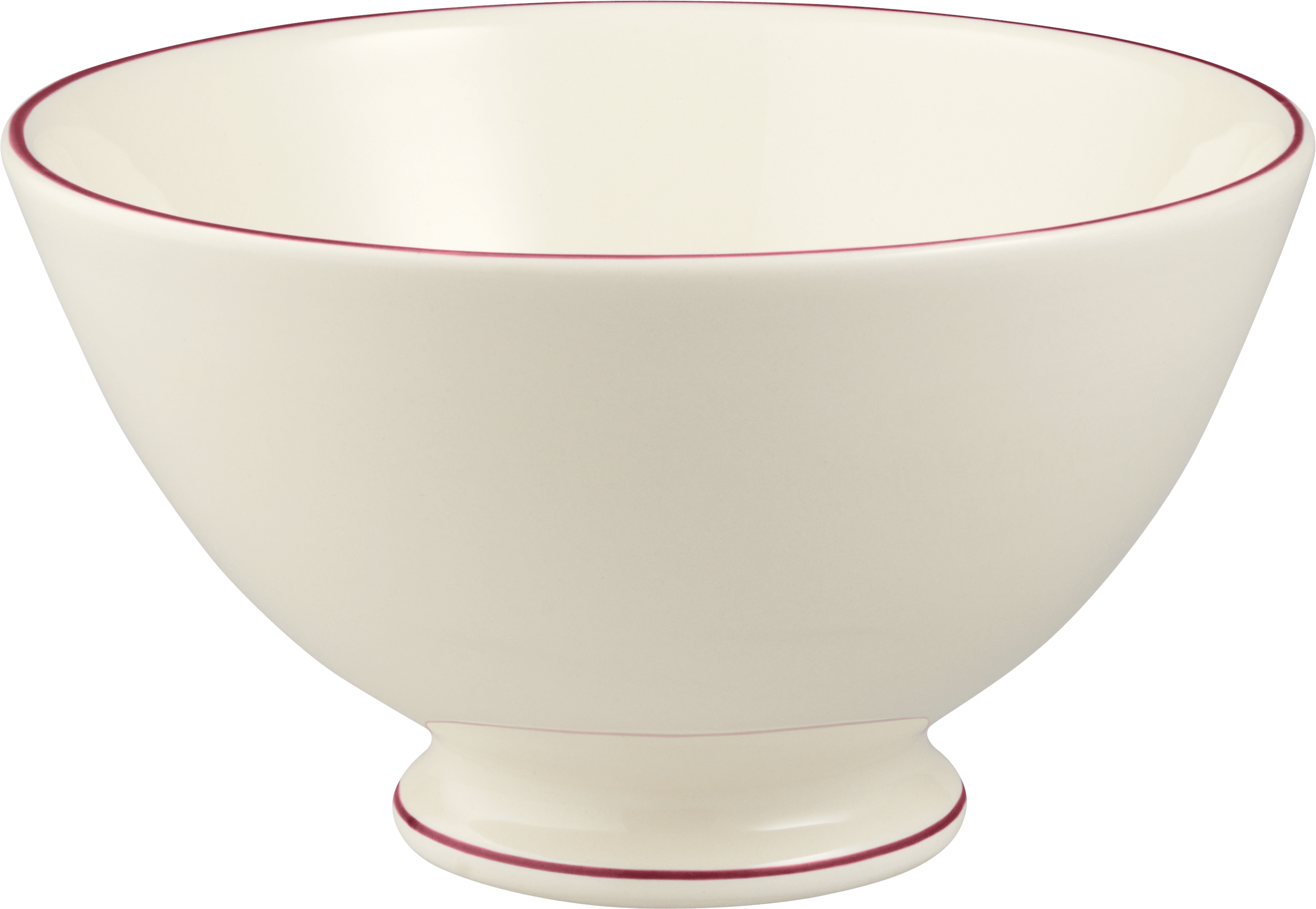 Large Coffee Bowl,  Filet Bordeaux