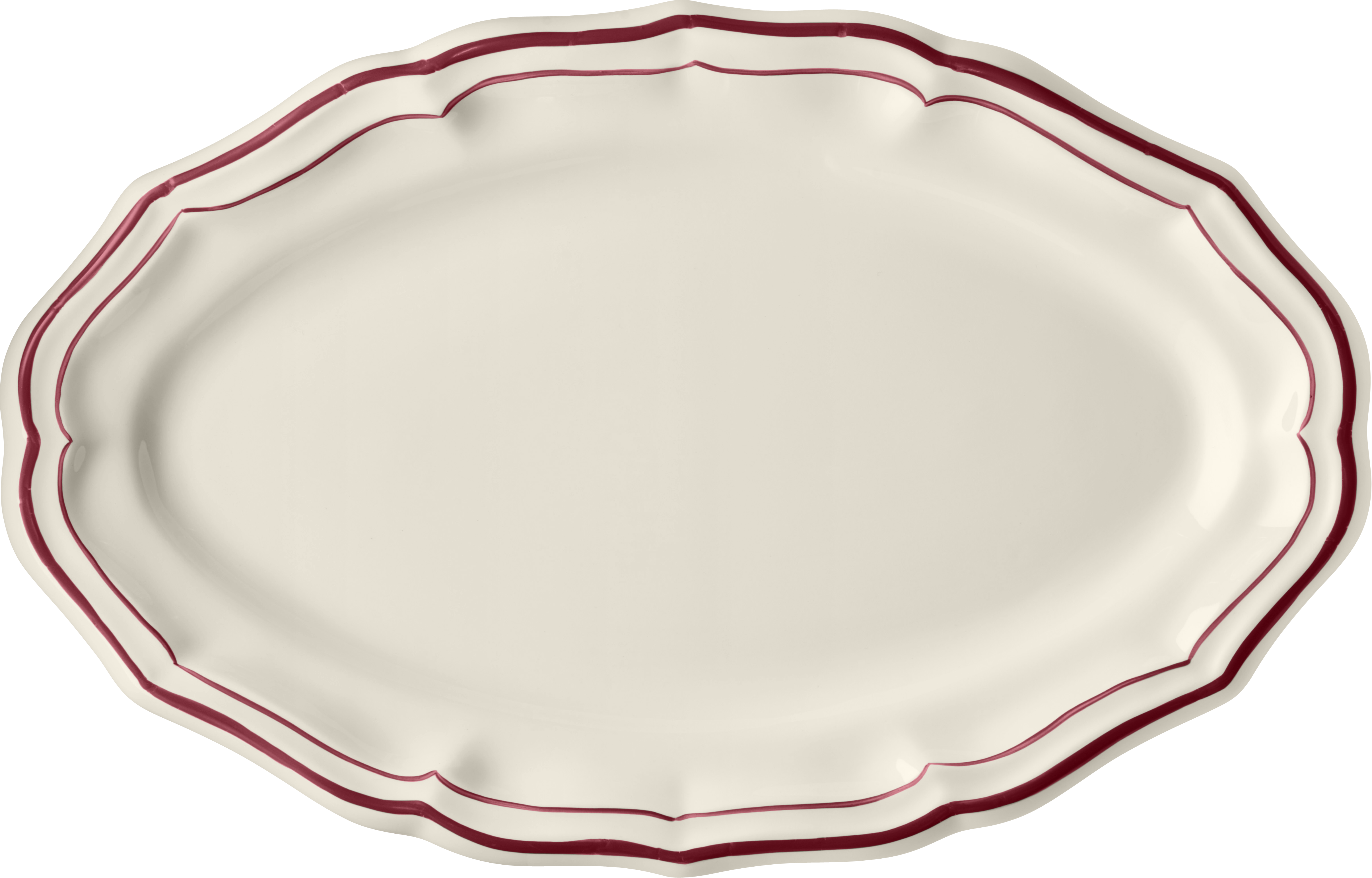 Oval Platter Number 6 ,  Filet Bordeaux