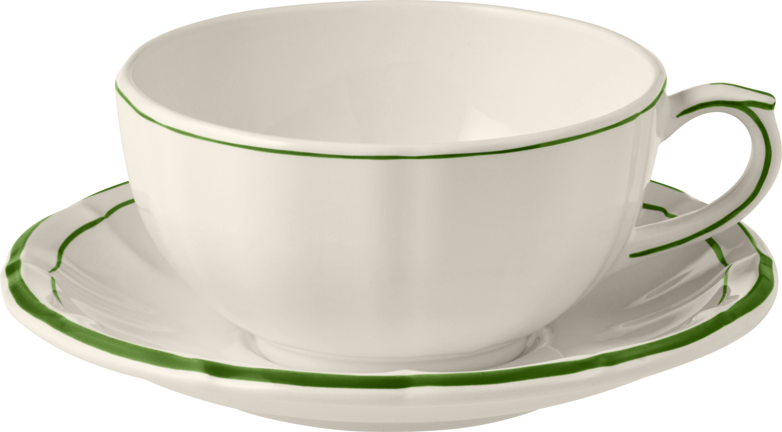 Breakfast Cup & Saucer,  Filet Fougere