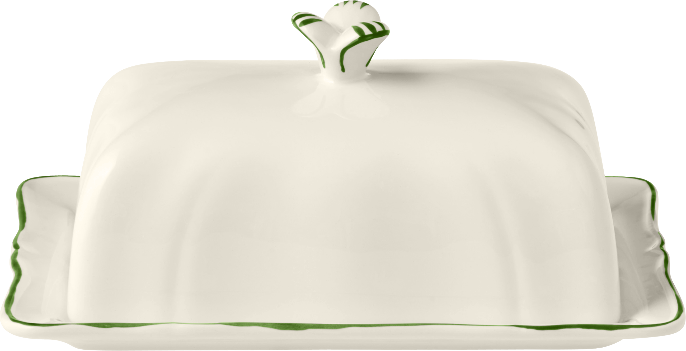 Covered Butter Dish, Filet Fougere