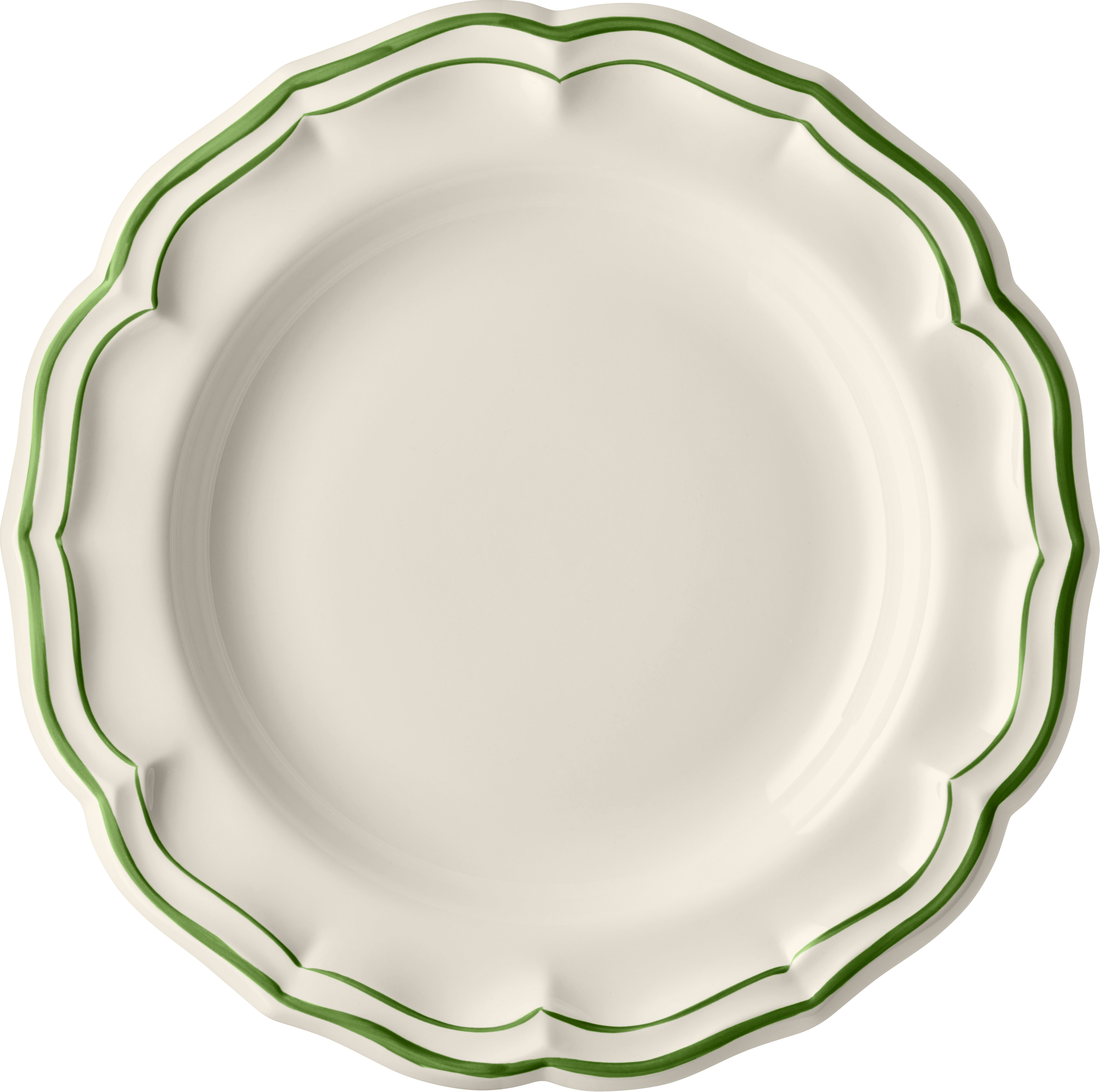 Round Deep Dish, Filet Fougere