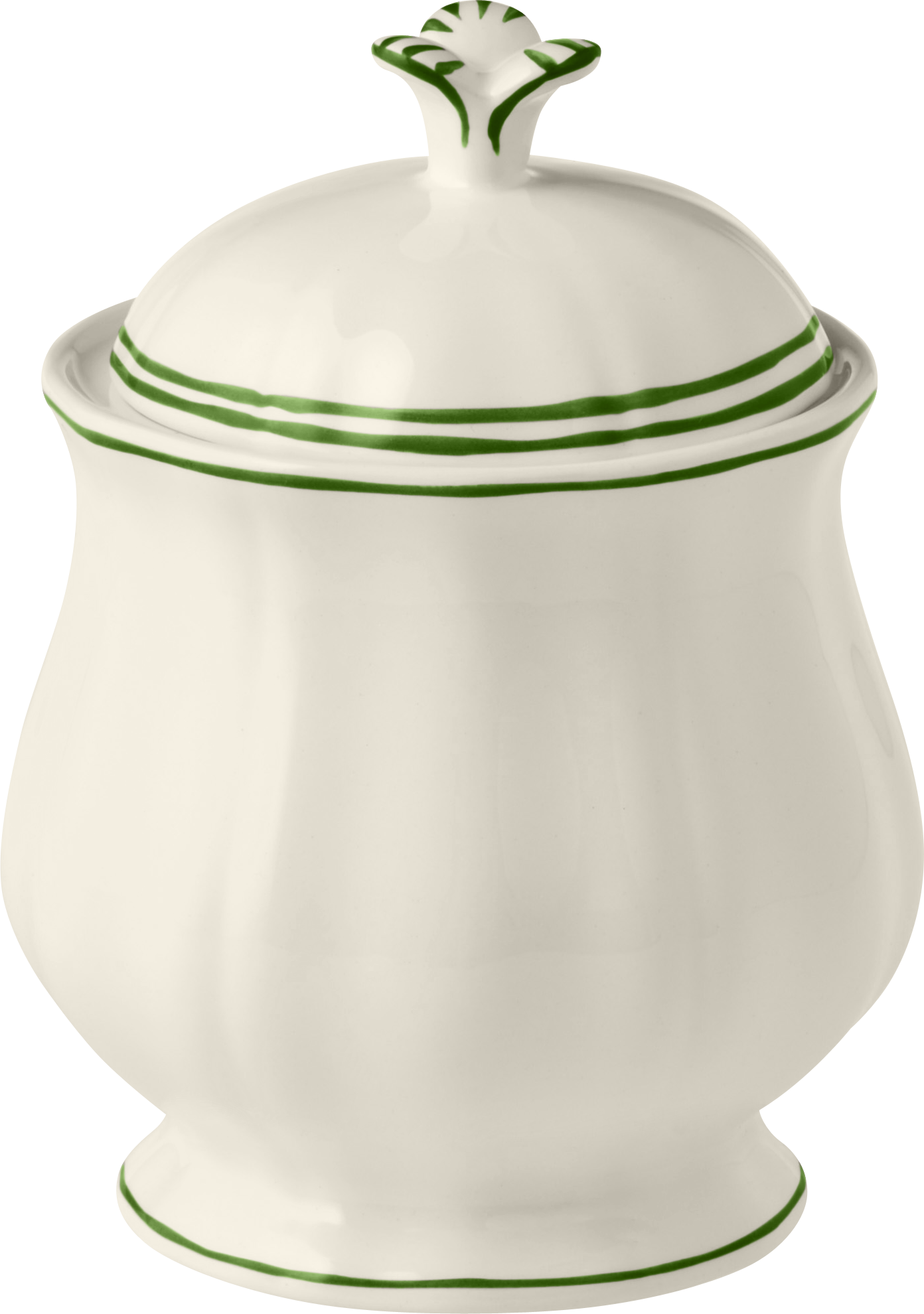 Covered Sugar Bowl, Filet Fougere