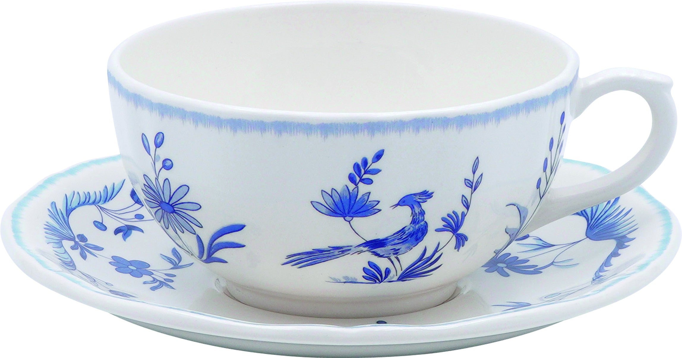 Breakfast Cup & Saucer, Paradis Bleu