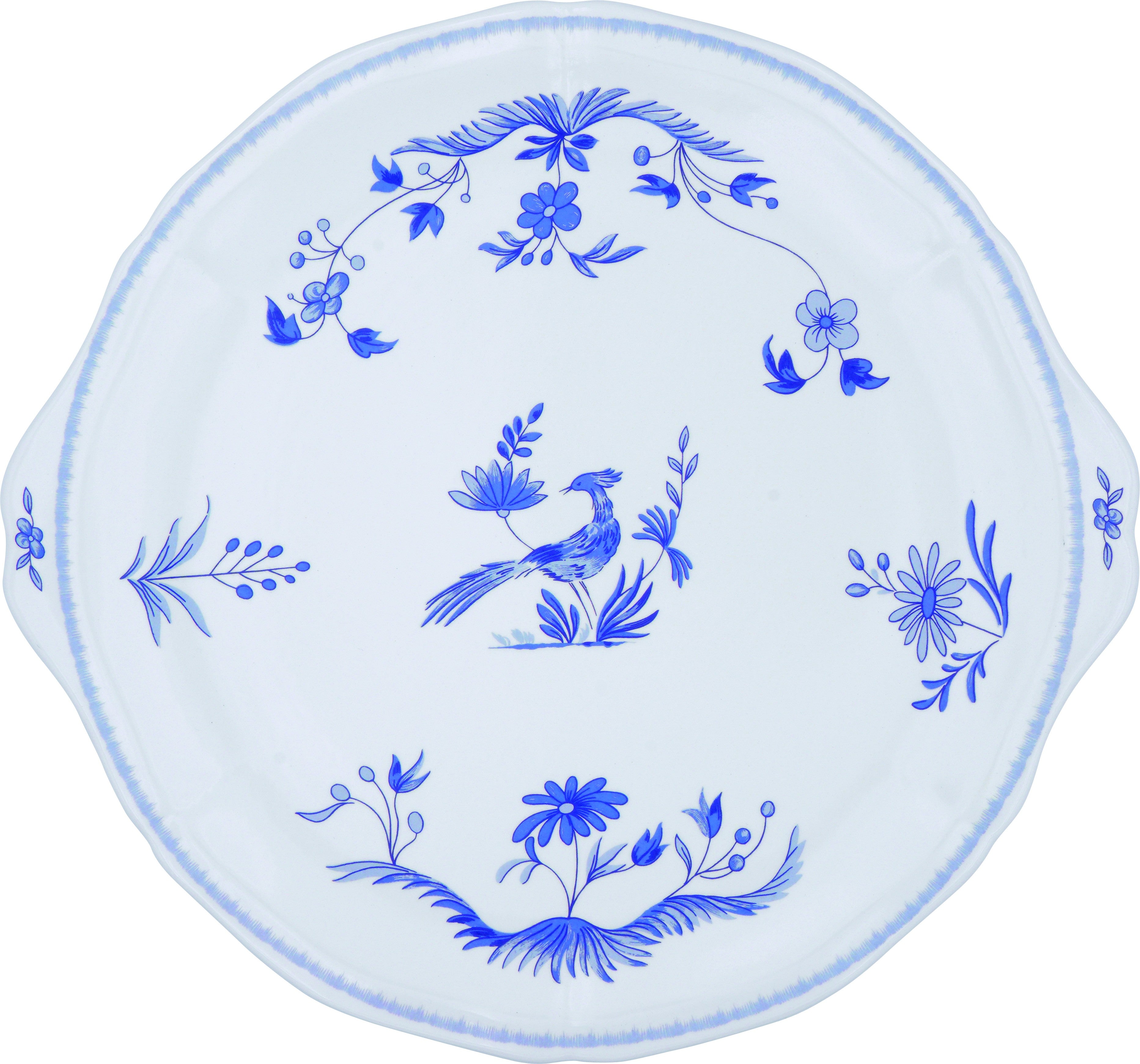 Eared Cake Platter, Paradis Bleu