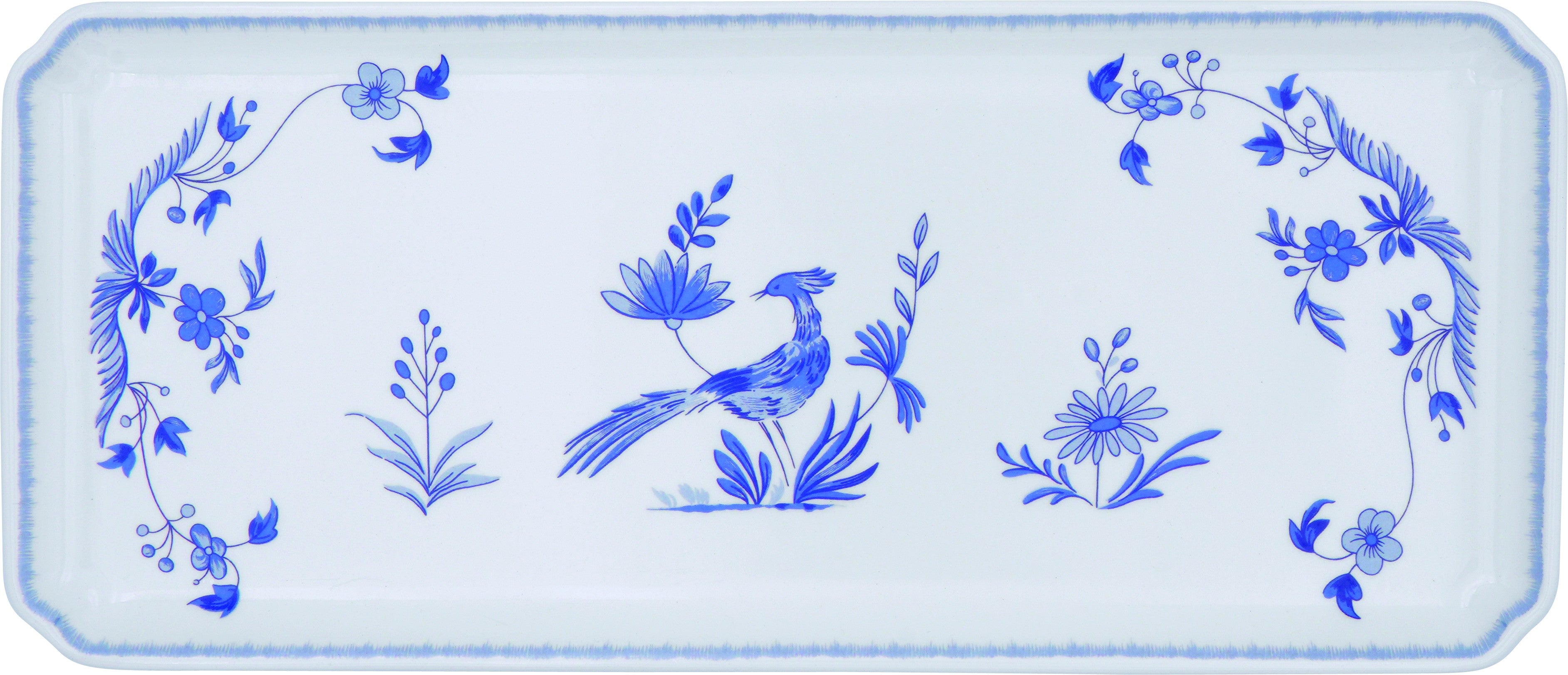 Oblong Serving Tray, Paradis Bleu