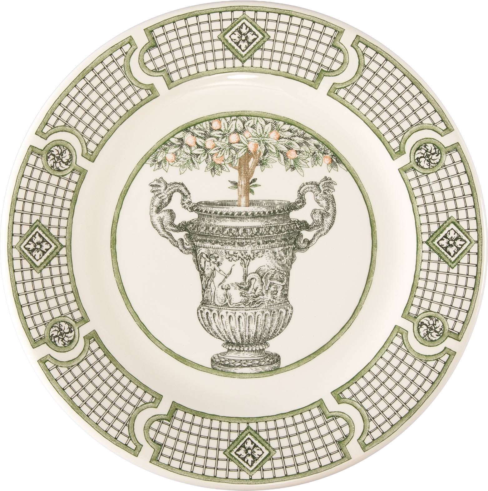 Dessert Plate Dragons , Les Vases a Oranger