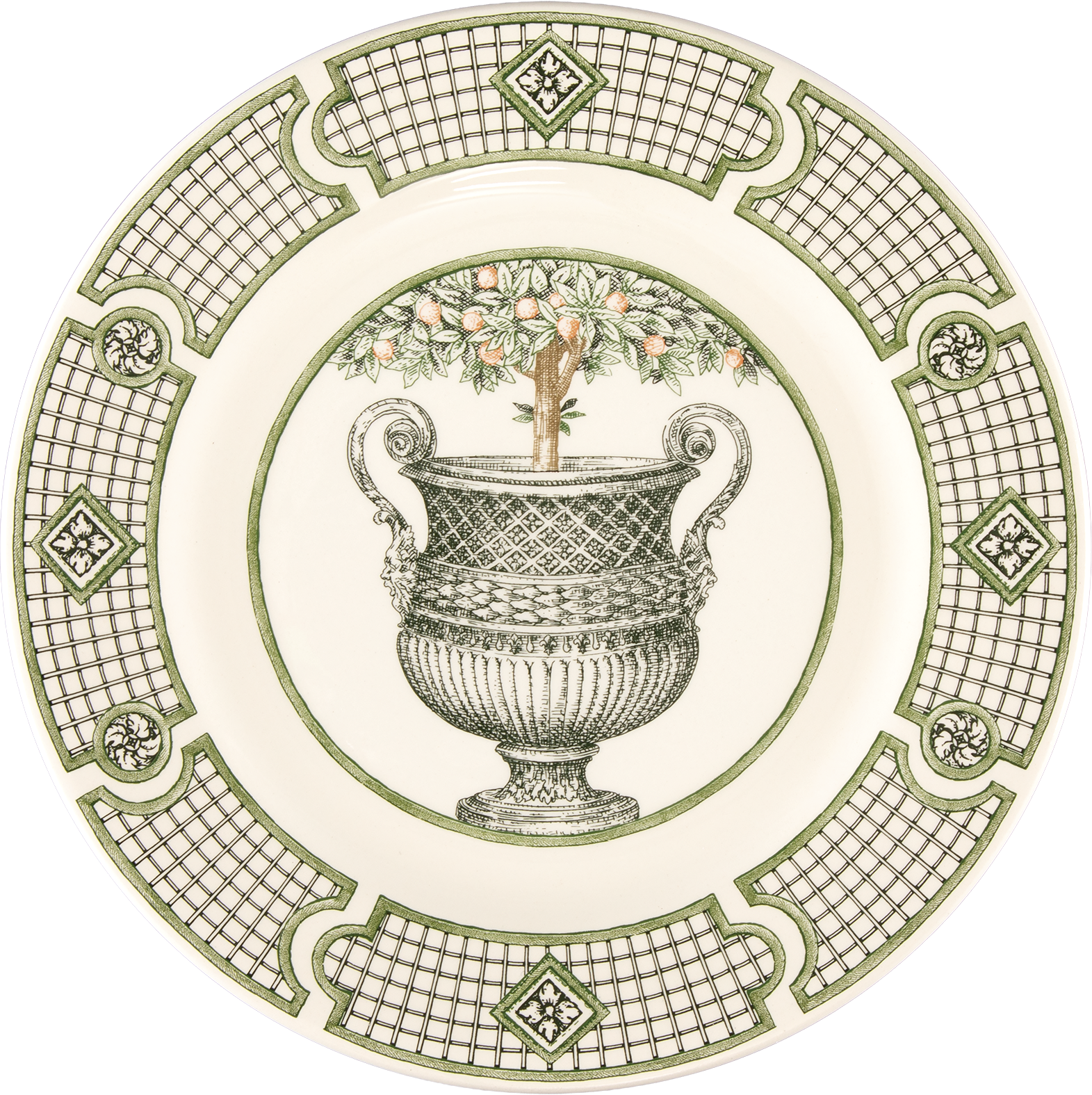 Dessert Plate Volutes, Les Vases a Oranger