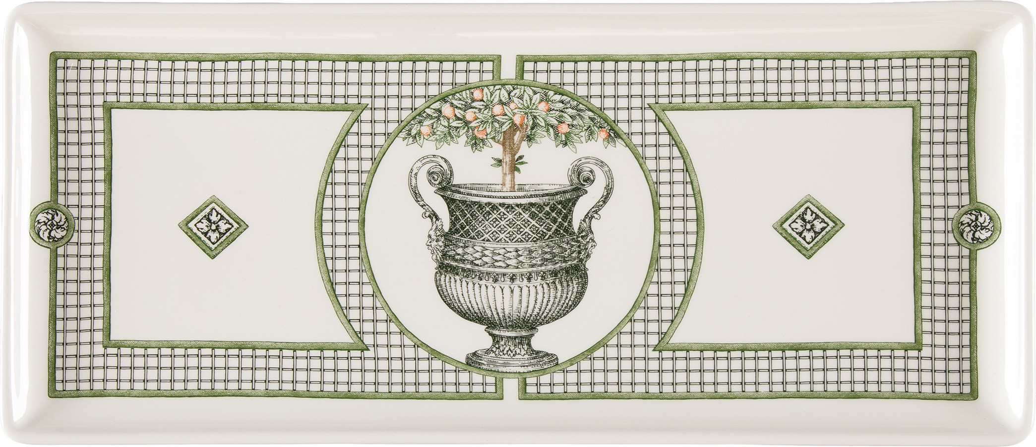 Oblong Serving Tray, Les Vases a Oranger