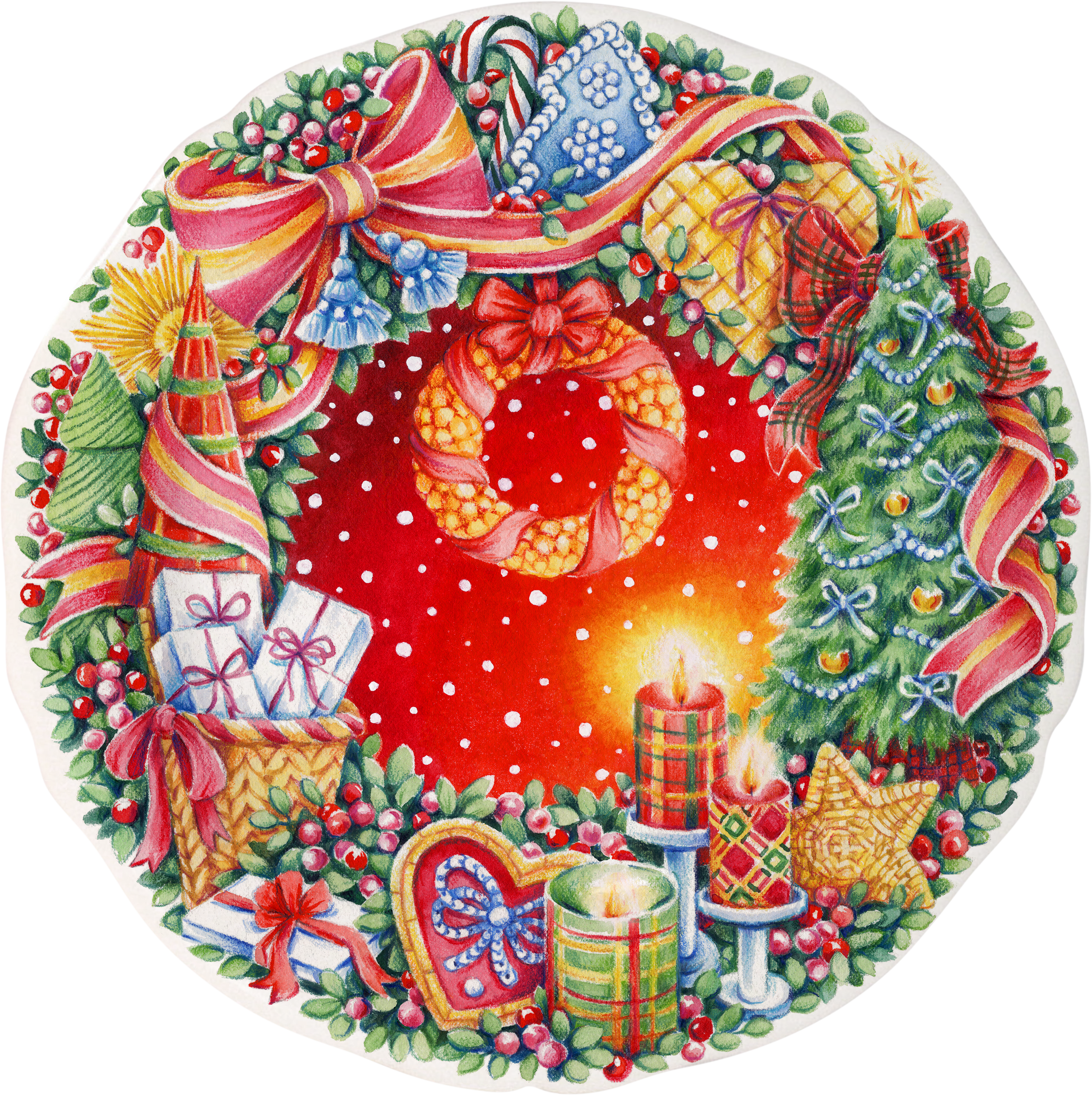 Dessert Plate Noel Red 2026