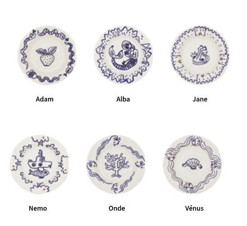 6 Rim Soup Plates Archipel Sentimental