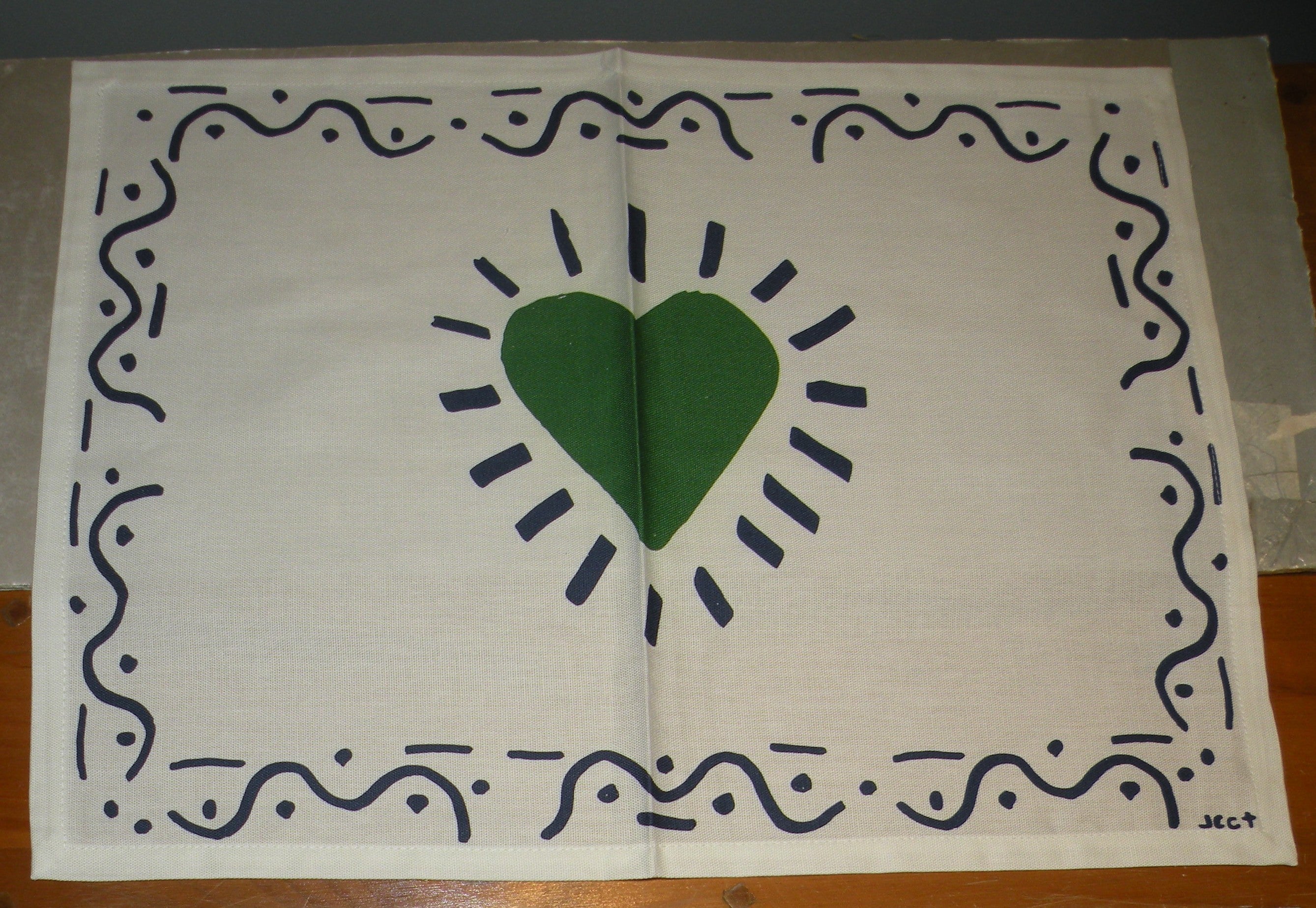 2 Placemats Hands and Heart Archipel Sentimental