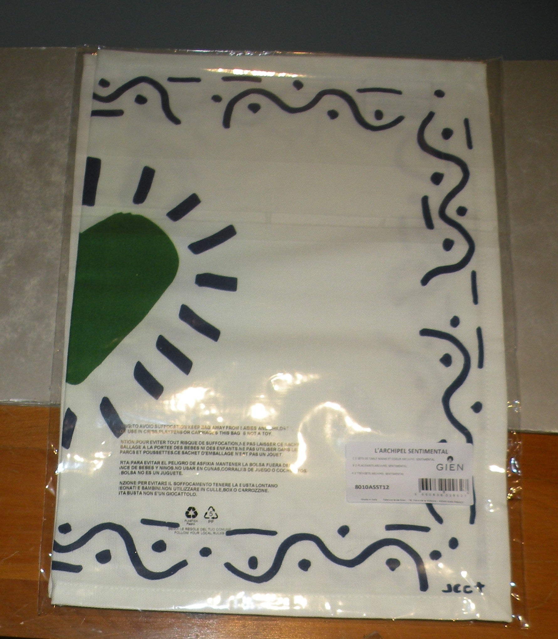 2 Placemats Hands and Heart Archipel Sentimental