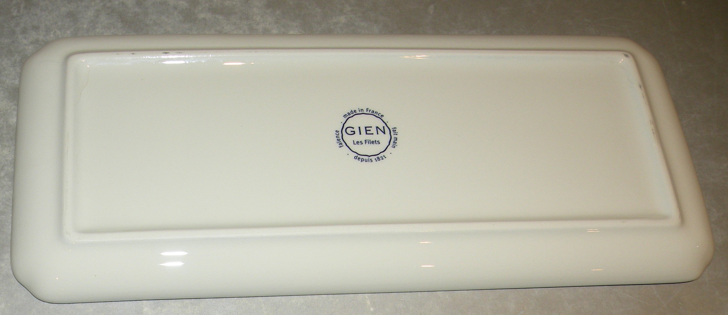 Oblong Serving Tray,  Filet Bleu
