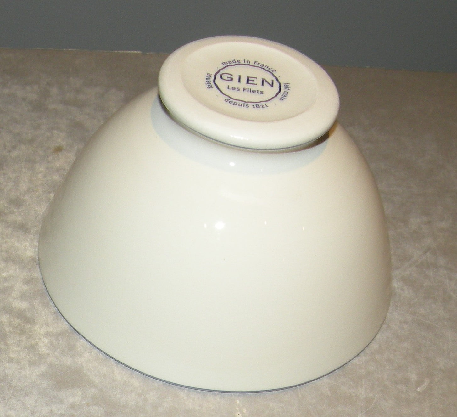 Large Coffee Bowl,  Filet Bleu