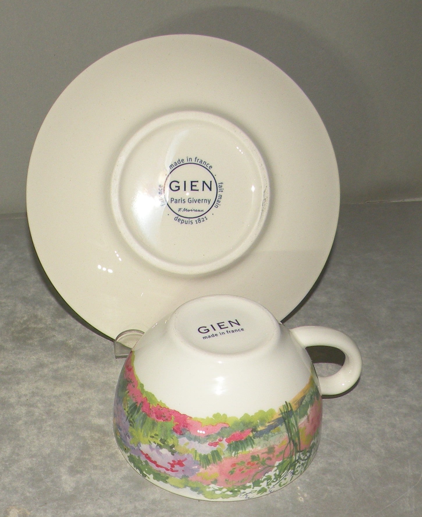 Tea Cup & Saucer, De Paris A Giverny
