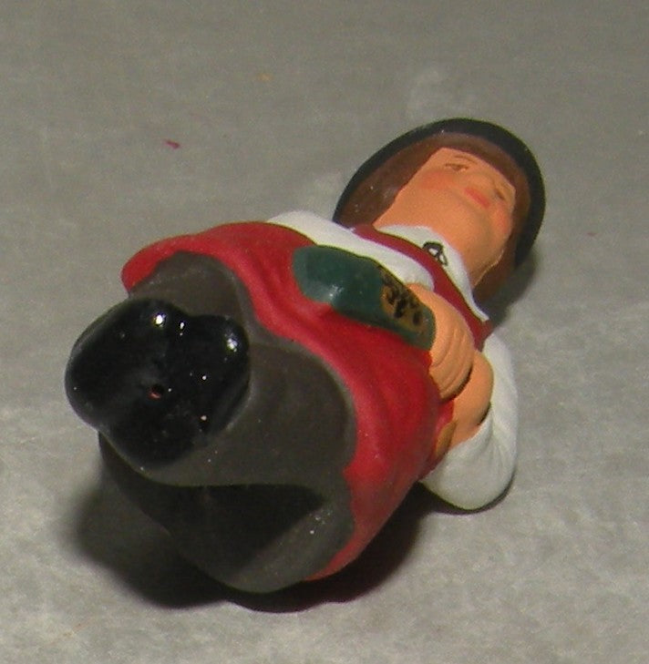 Tasting Wine  ( on barrel )  ( 537 ) Fouque, 6 cm
