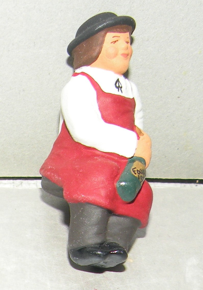 Tasting Wine  ( on barrel )  ( 537 ) Fouque, 6 cm