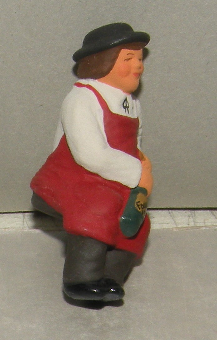Tasting Wine  ( on barrel )  ( 537 ) Fouque, 6 cm