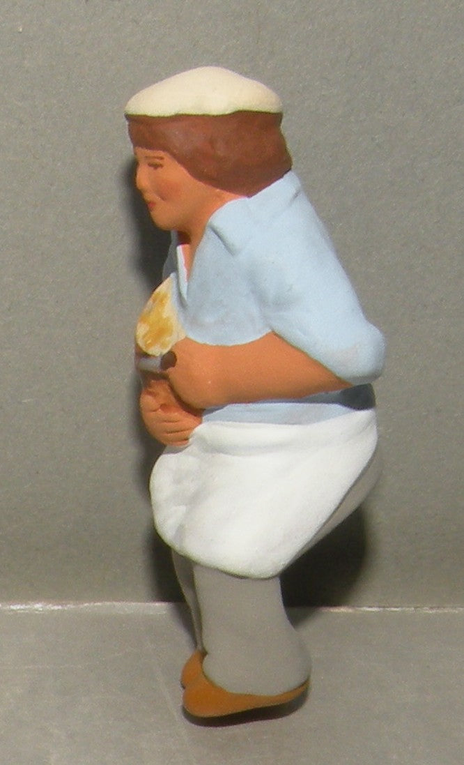Sitting and Crunching Bread   ( on barrel )  ( 538 ) Fouque, 6 cm