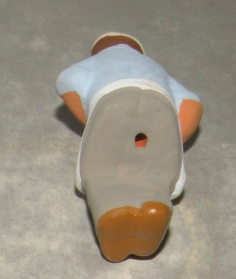 Sitting and Crunching Bread   ( on barrel )  ( 538 ) Fouque, 6 cm