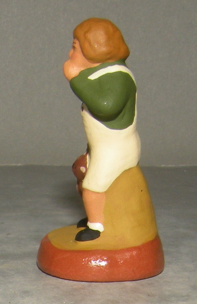 Little Boy with a Teddy Bear , ( 546 )  Fouque, 9 cm