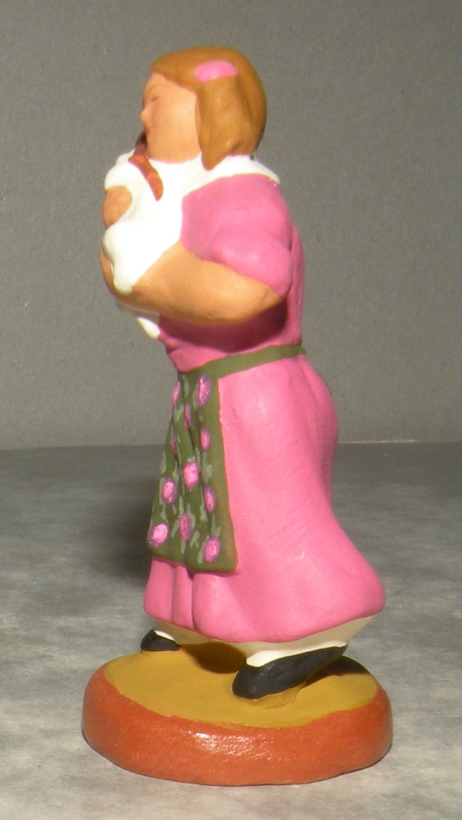 Little Girl and Her Puppy , ( 543 )  Fouque, 9 cm