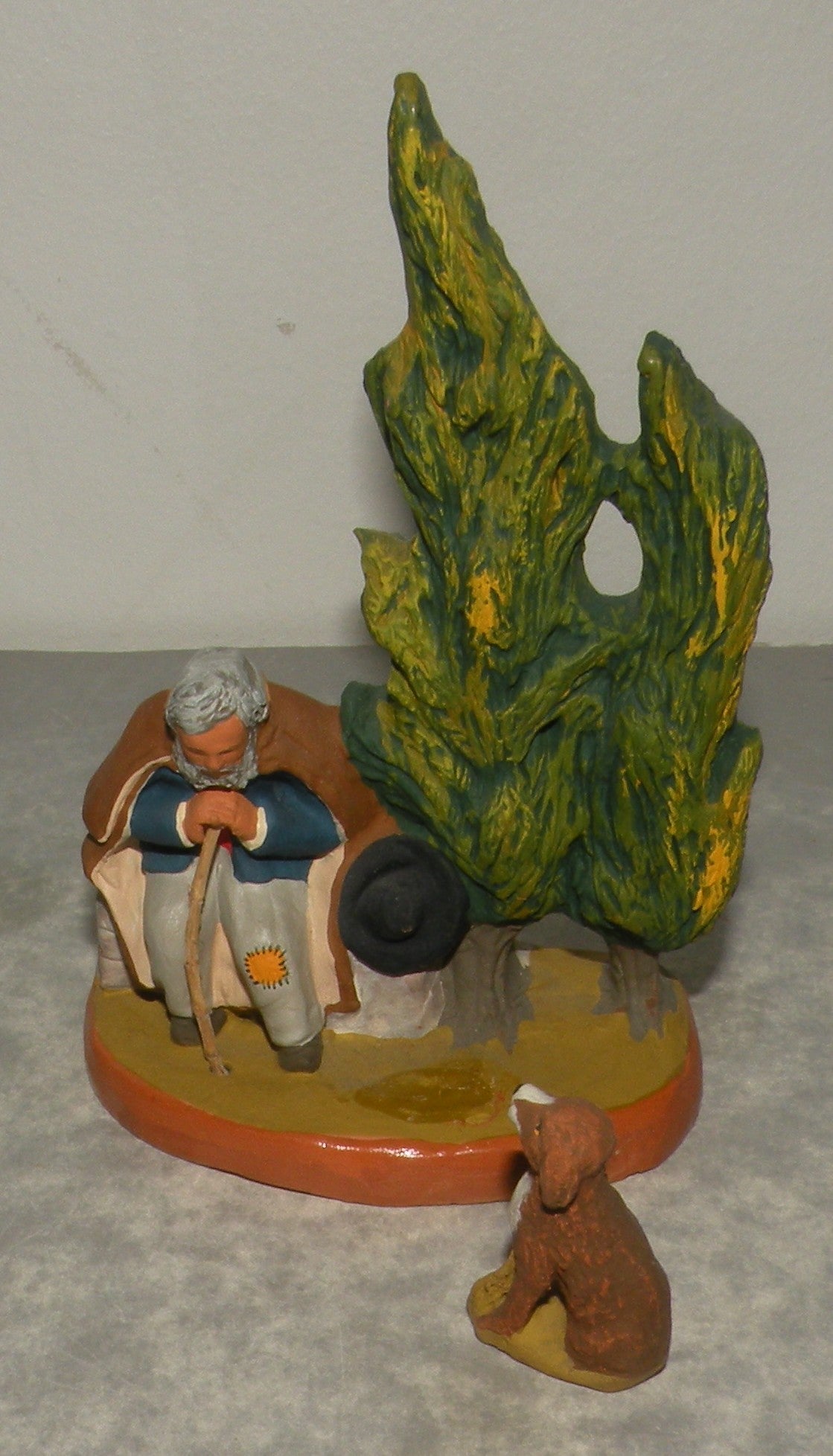 Cypress, Shepherd and Dog, ( 552 )  Fouque, 9 cm