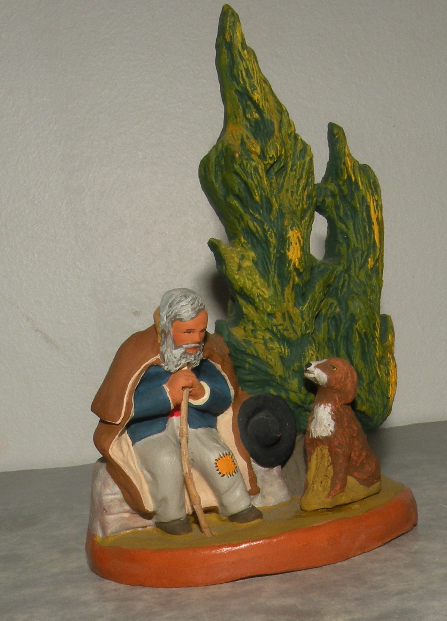 Cypress, Shepherd and Dog, ( 552 )  Fouque, 9 cm