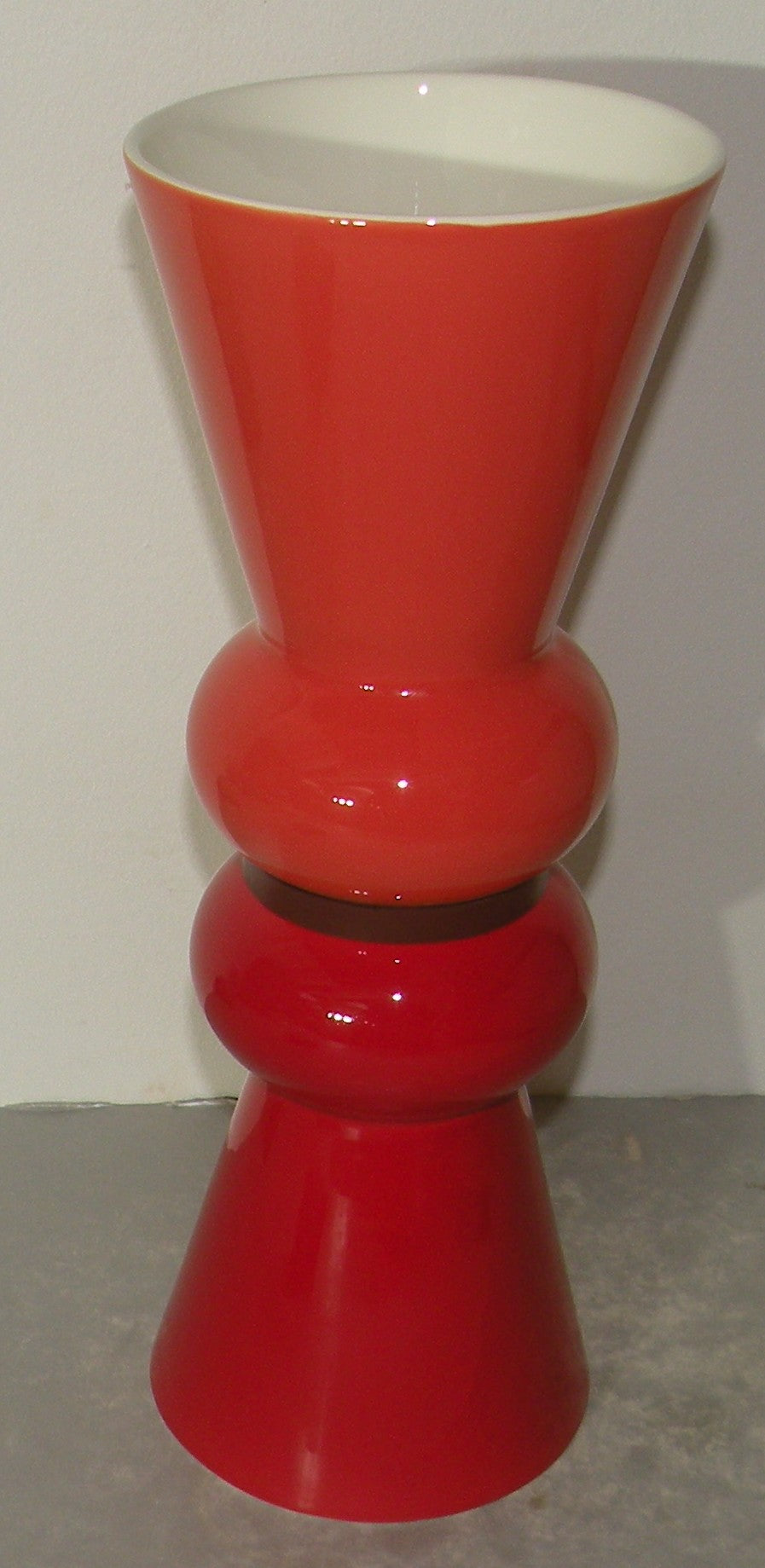 Medium Vase Siam Terracotta and Rubis