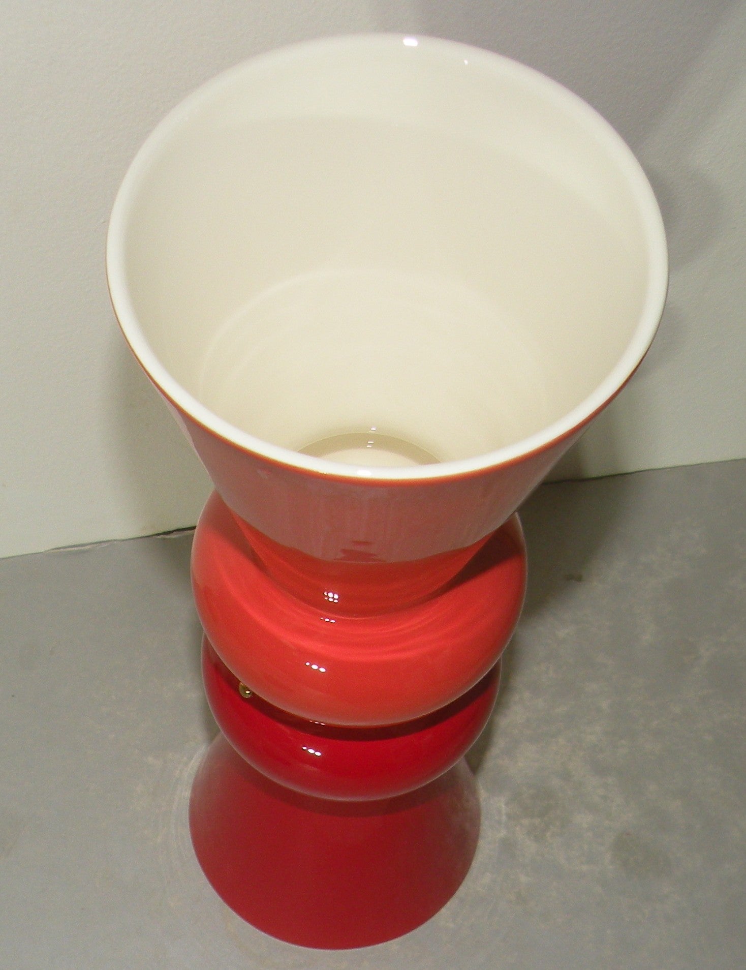 Medium Vase Siam Terracotta and Rubis