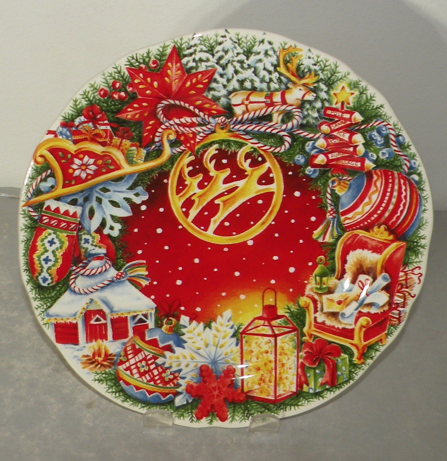 Dessert Plate Noel Red 2025
