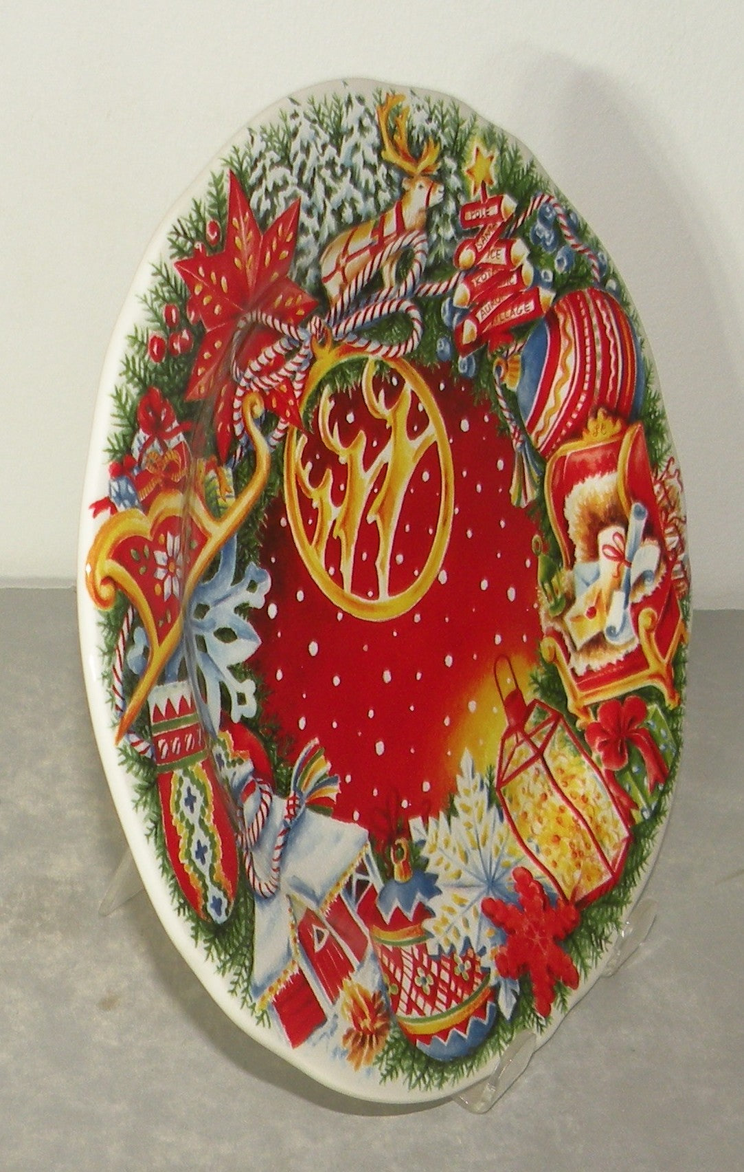 Dessert Plate Noel Red 2025