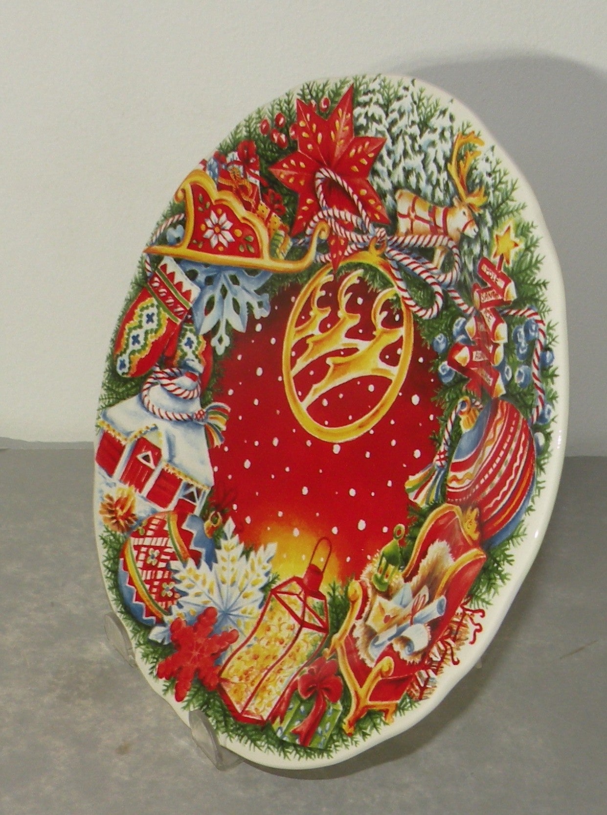 Dessert Plate Noel Red 2025