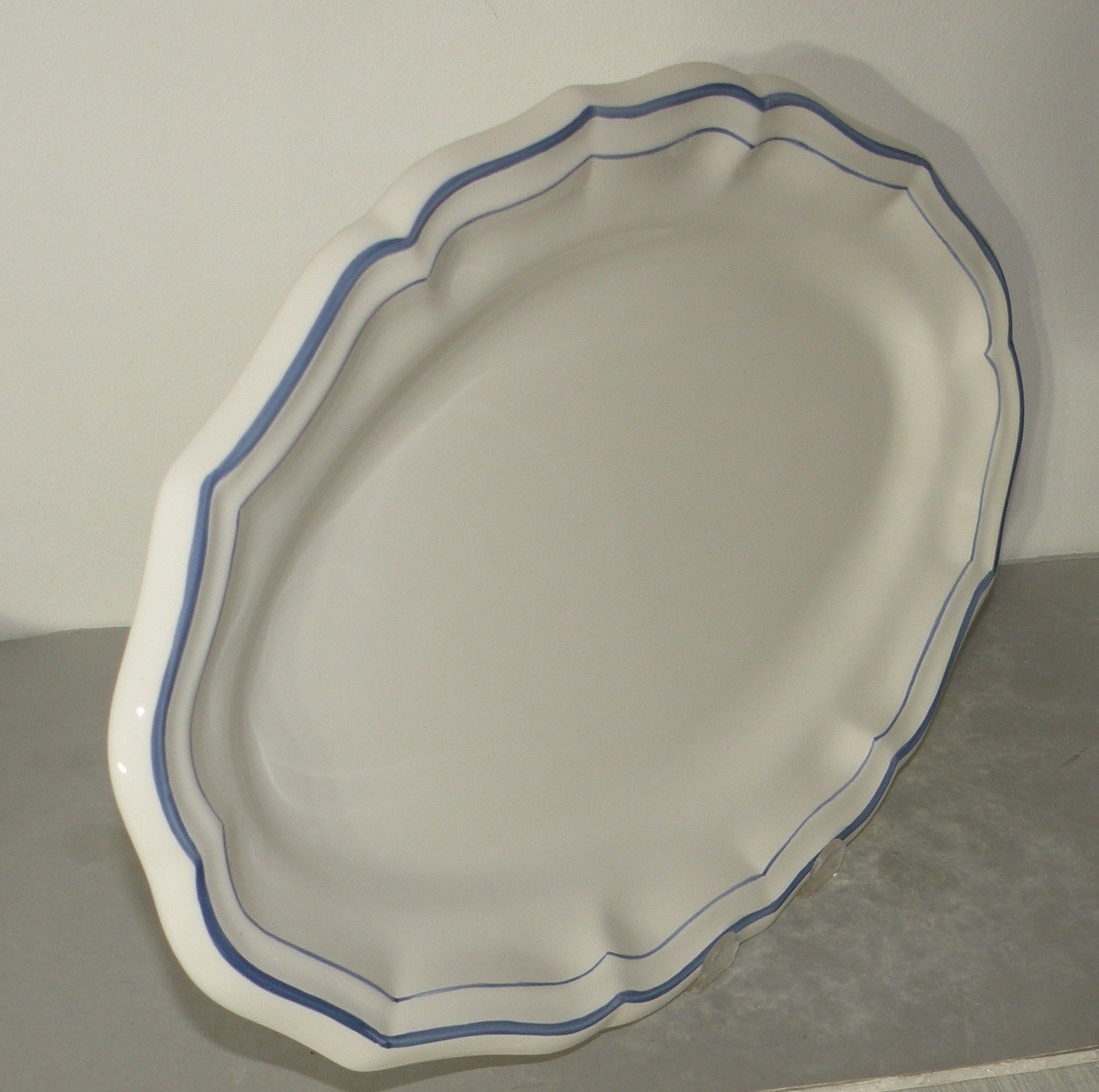 Oval Platter Number 6 ,  Filet Bleu
