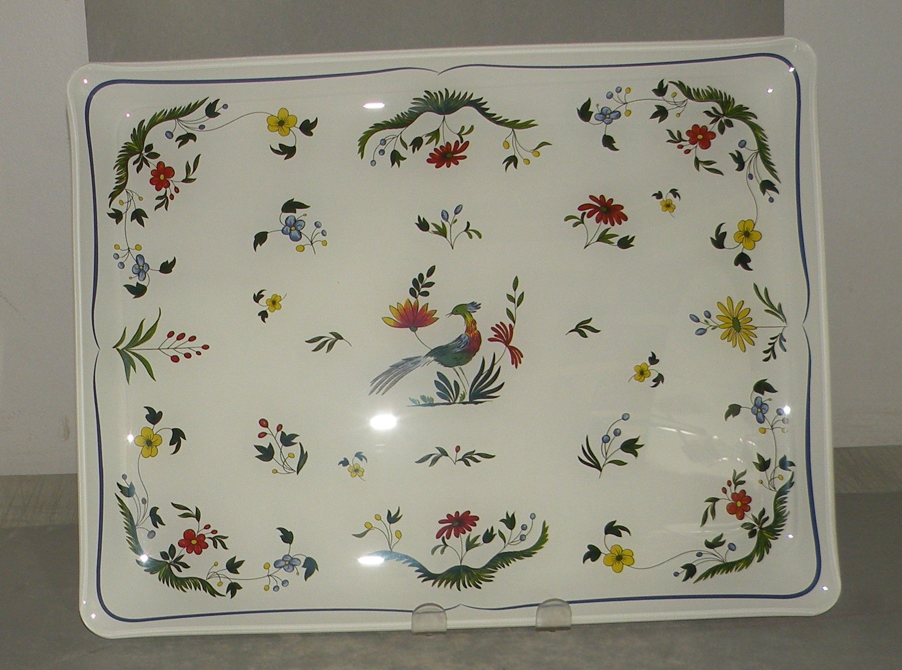 acrylic serving tray small, Oiseaux de Paradis