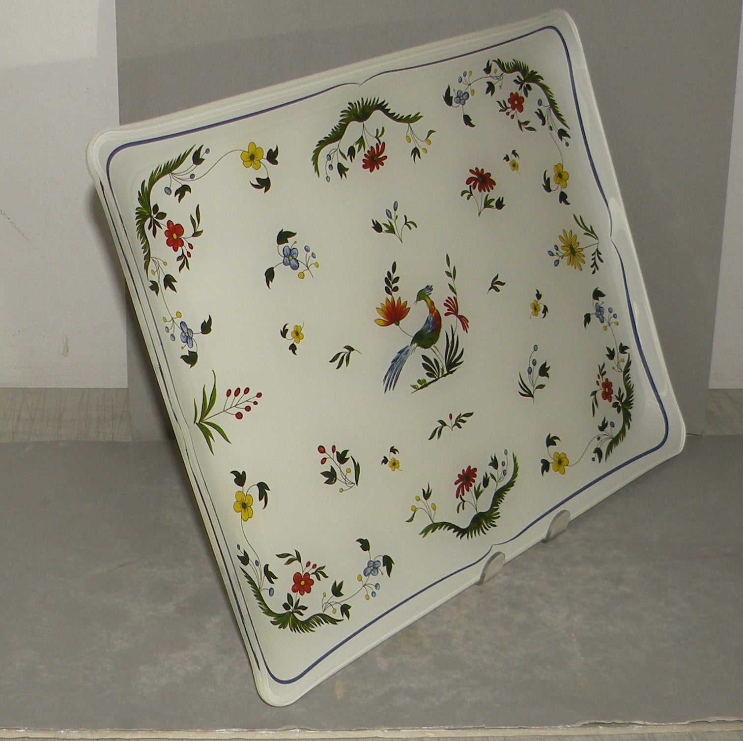 acrylic serving tray small, Oiseaux de Paradis