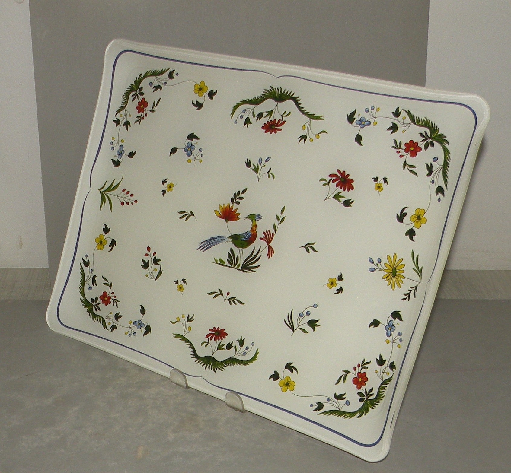 acrylic serving tray small, Oiseaux de Paradis