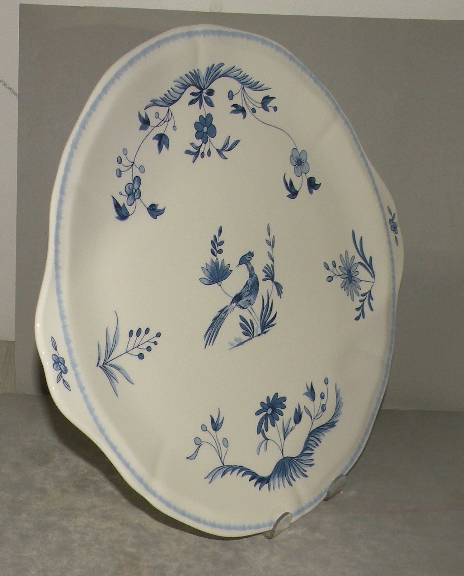 Eared Cake Platter, Paradis Bleu