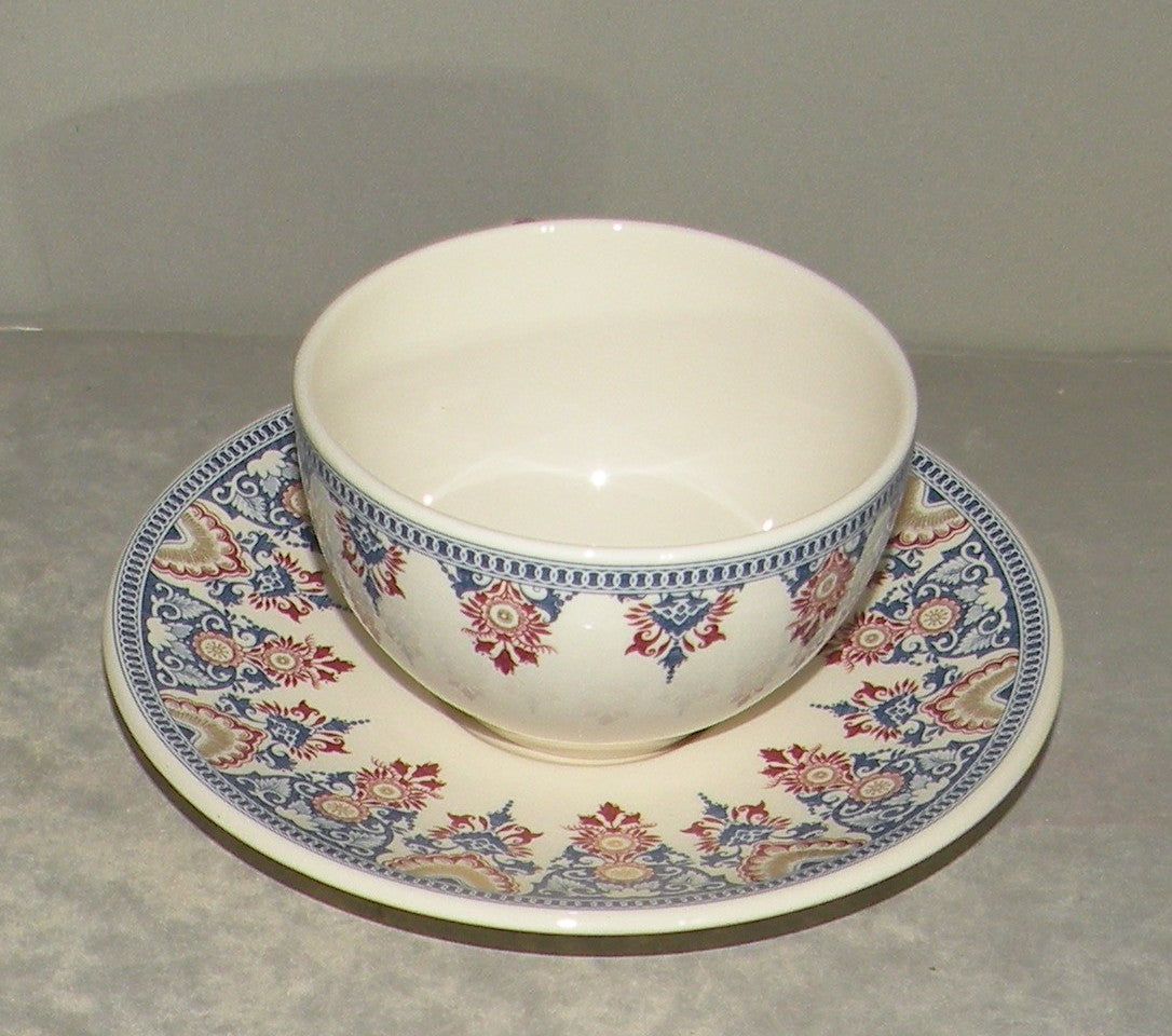 Tea Cup & Saucer Rouen Or
