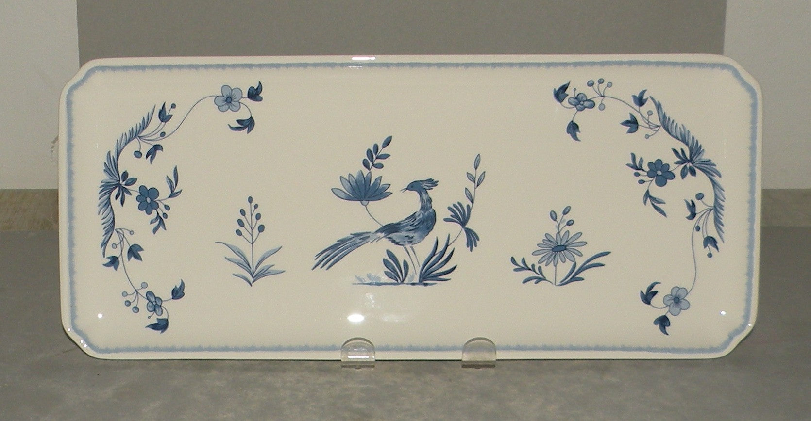 Oblong Serving Tray, Paradis Bleu