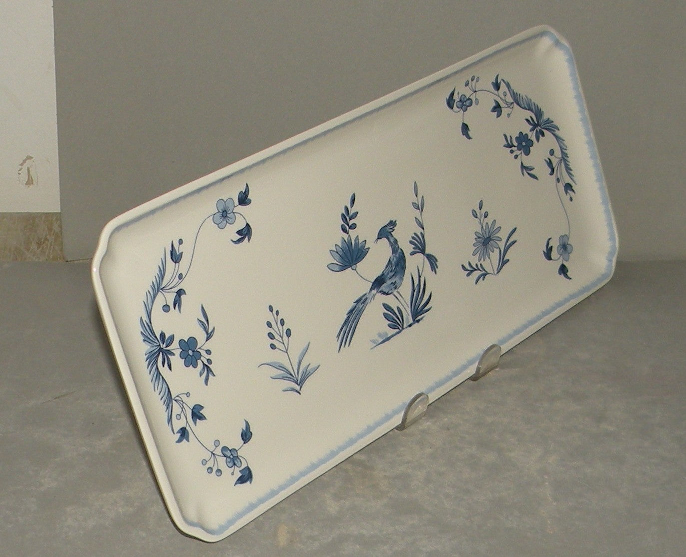 Oblong Serving Tray, Paradis Bleu