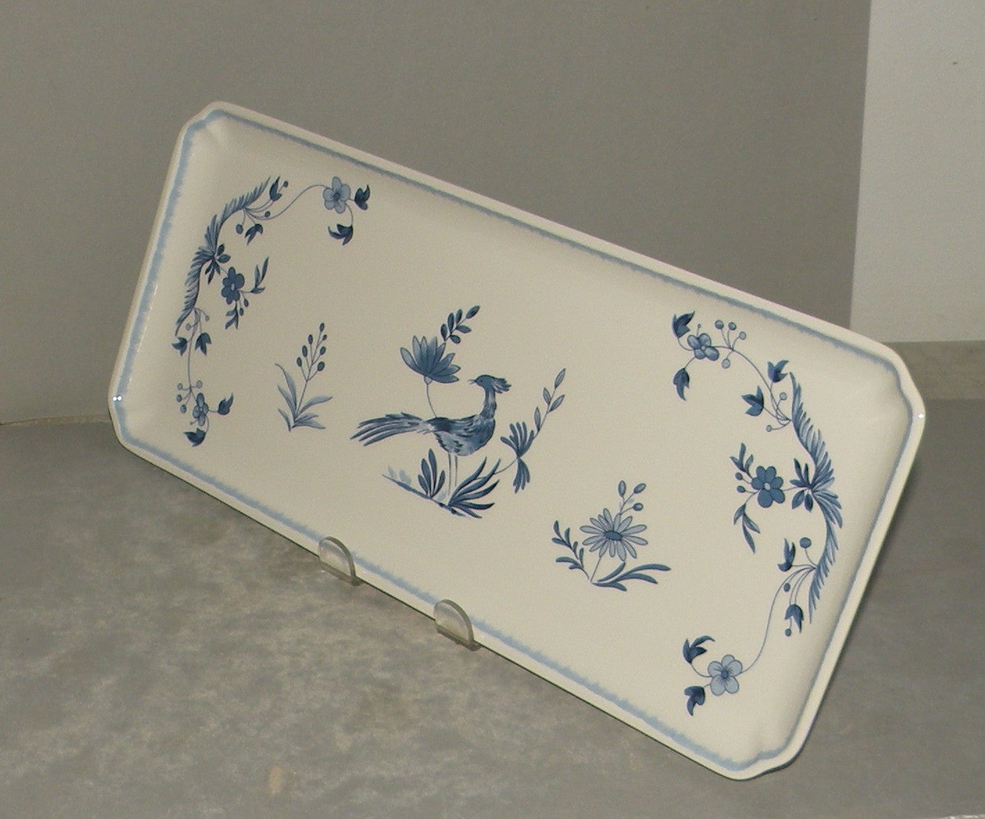 Oblong Serving Tray, Paradis Bleu
