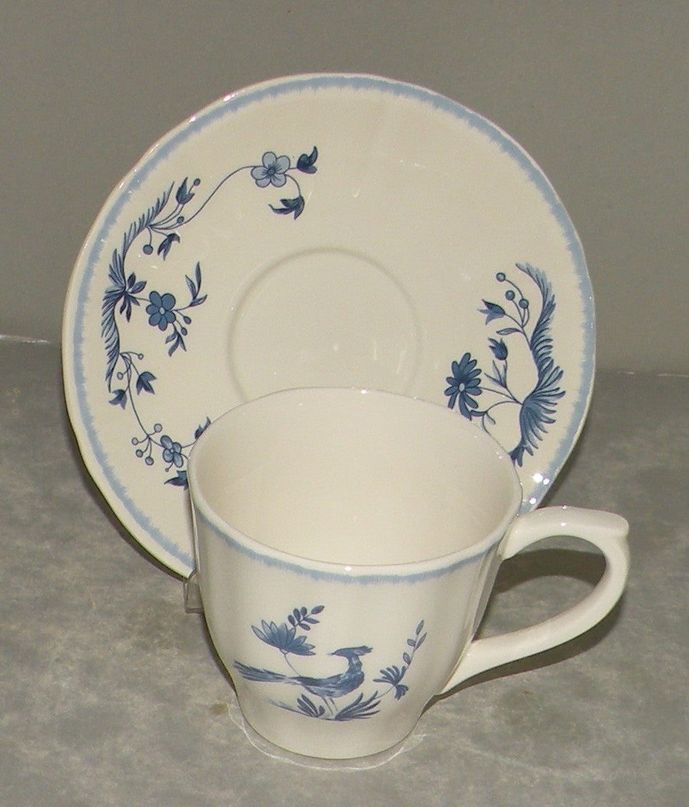 U.S. Tea Cup & Saucer, Paradis Bleu