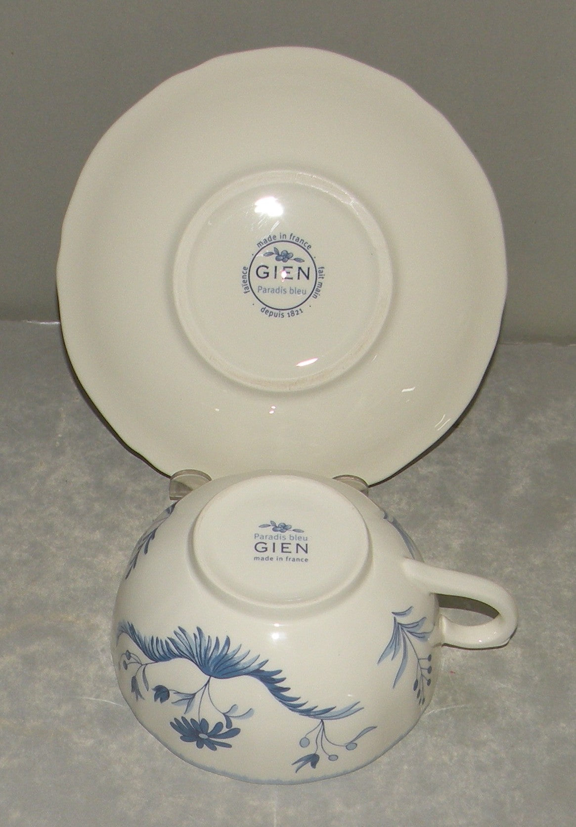 Breakfast Cup & Saucer, Paradis Bleu