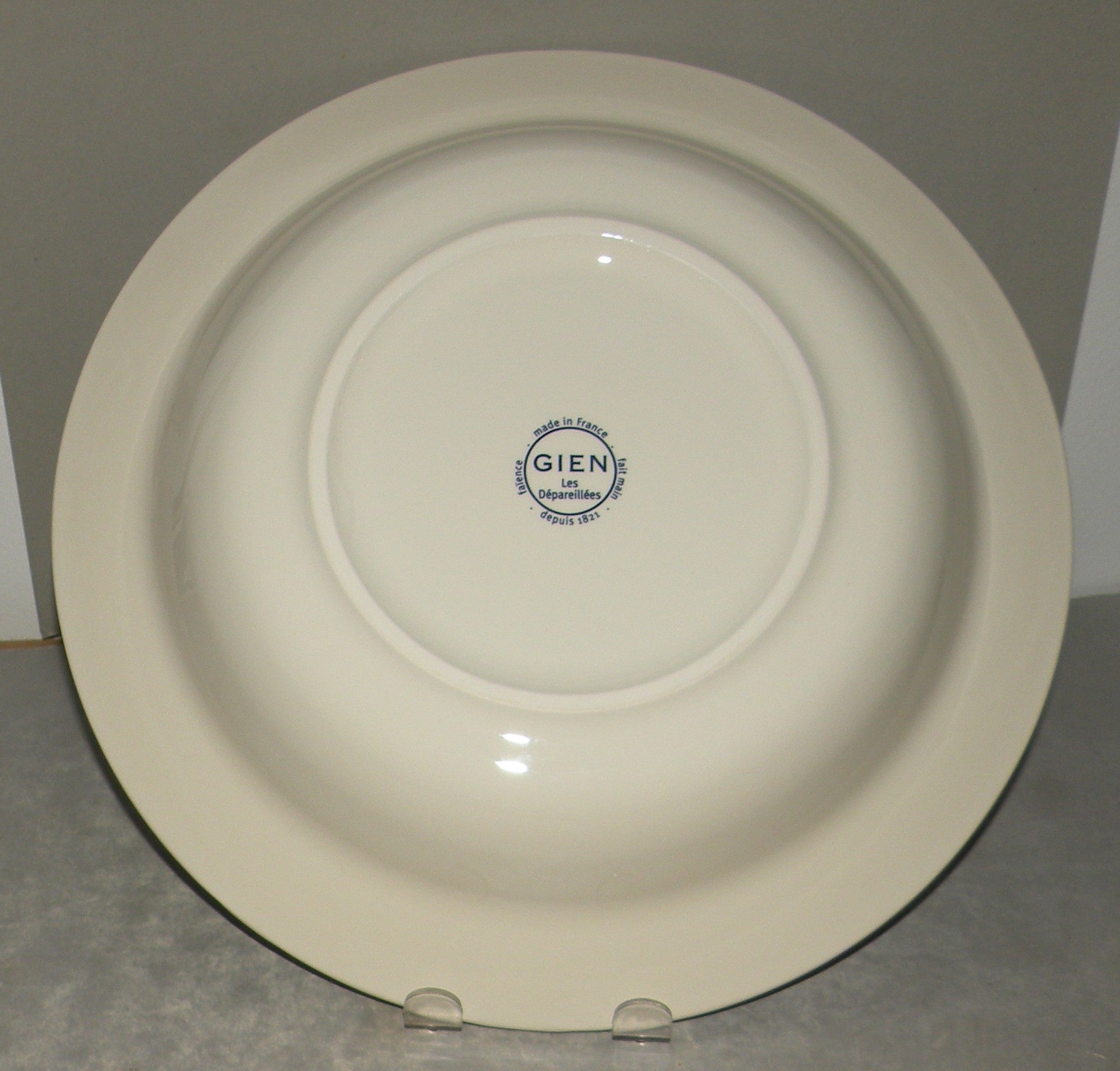 Round Deep Platter , Les Depareillees in Blue