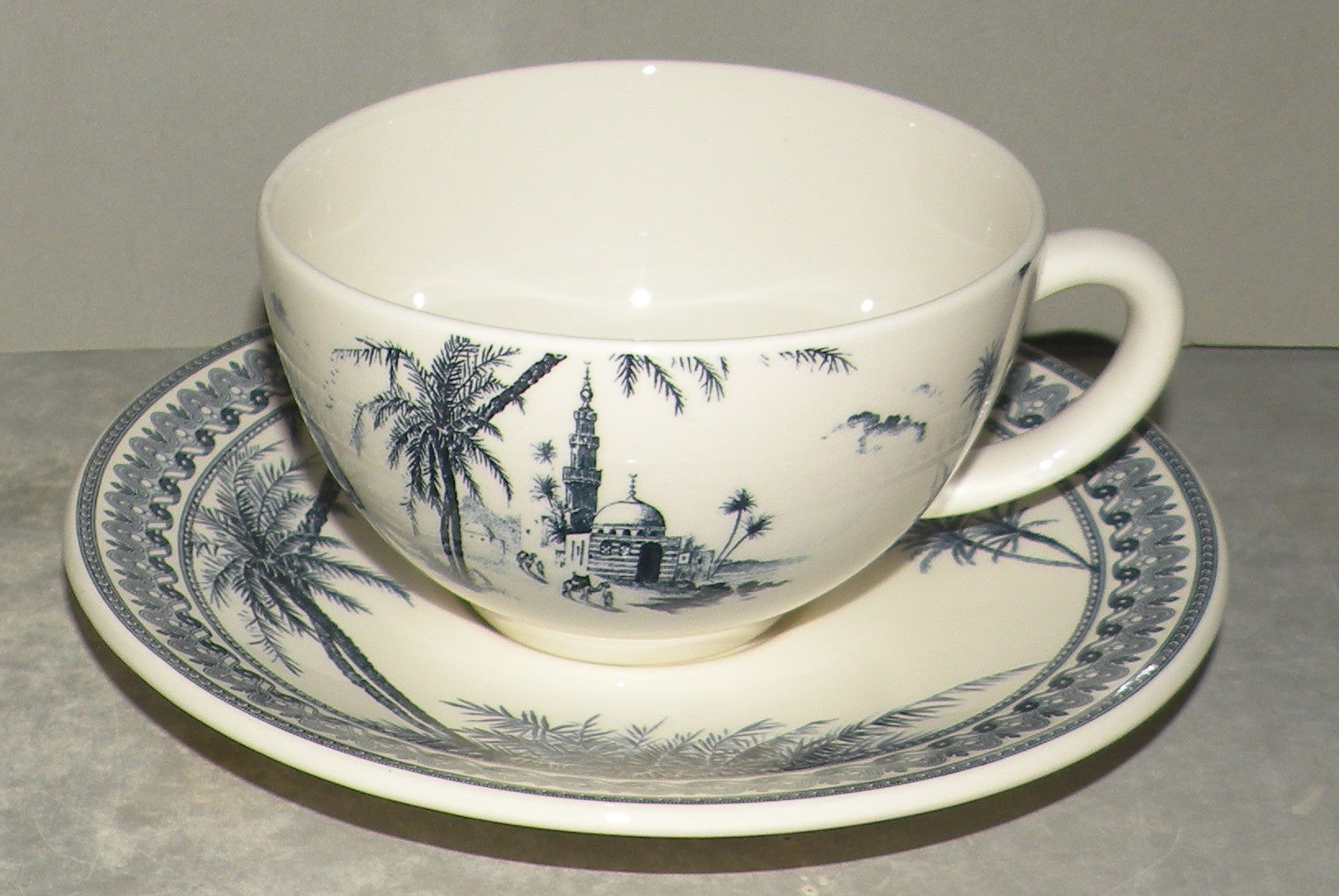 Breakfast Cup & Saucer , Les Depareillees in Blue
